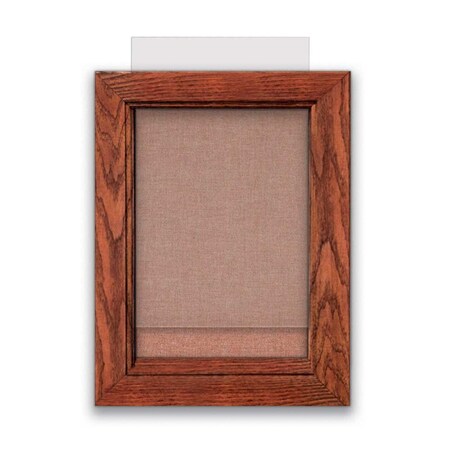 United Visual Products Indoor Enclosed Combo Board, 72"x36", Black Frame/Black Porc & Apricot UVCB7236B-BLKPORC-APRICOT